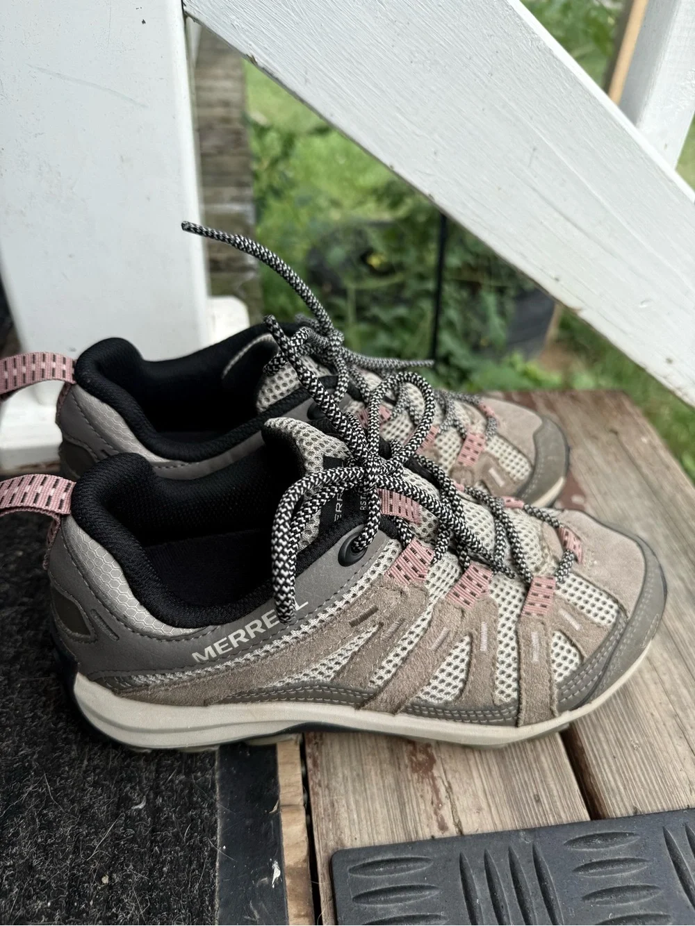 Merrell Taupe and Pink Women's Trail Shoes